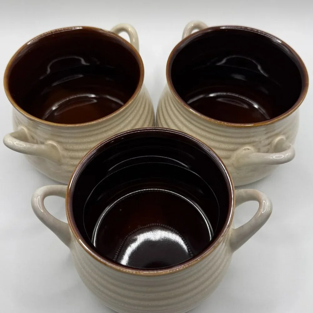 CRATE & BARREL Mini Stoneware Soup Chili Crocks